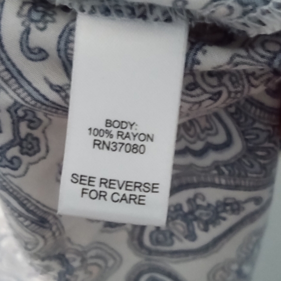 Cato Navy and White Patterned Blouse - Picture 3 of 5